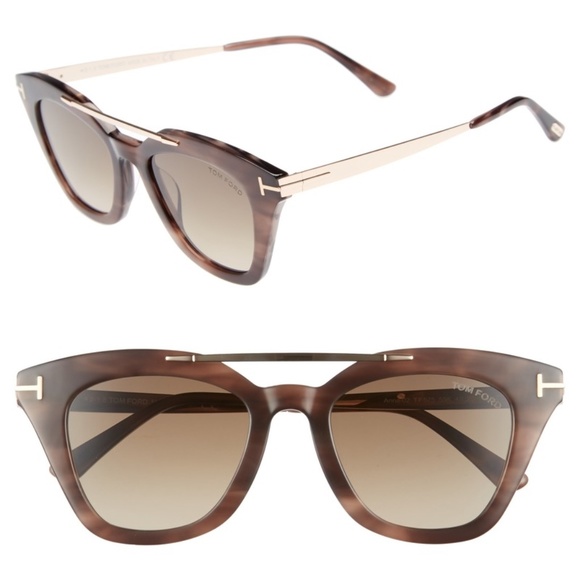 Tom Ford Accessories - New TOM FORD Anna Cat Eye Brown Sunglasses